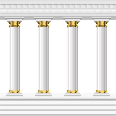 Antique Columns And Temple Clipart Design Illustration Png