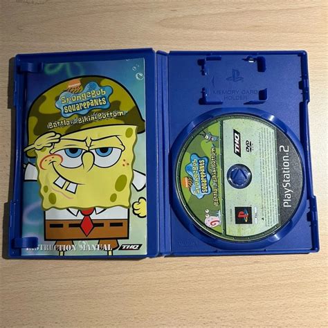 SPONGEBOB BATTLE FOR Bikini Bottom PlayStation Ps Ottime Condizioni