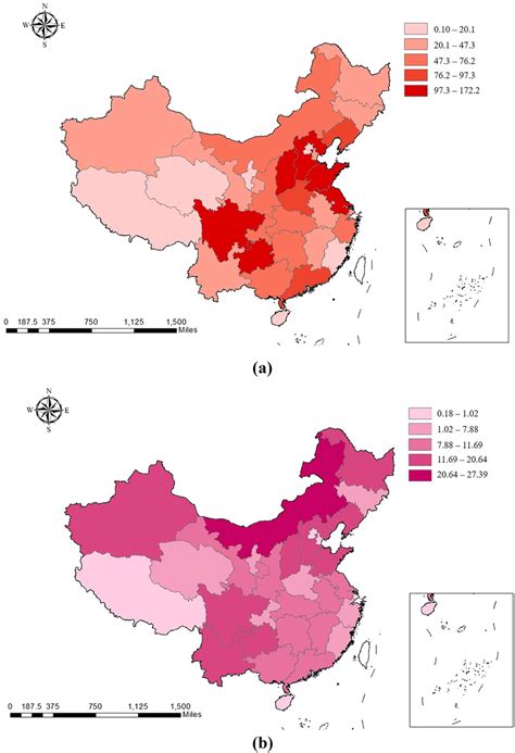 A Distribution Map Of Sulfur Dioxide Emission In Provinces Of China