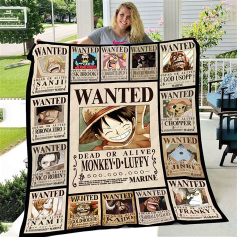 One Piece Anime Inspired Throw Blanket - Bipubunny Store