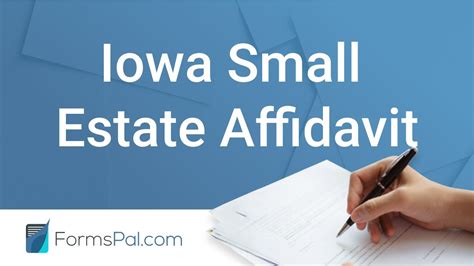 Iowa Small Estate Affidavit GUIDE YouTube