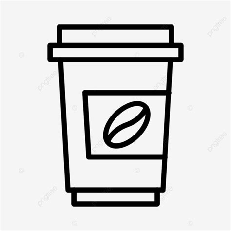 Coffee Cup Line Icon Vector Coffee Cup Latte Png And Vector With