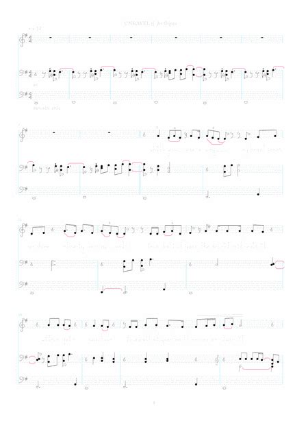 Unravel by Bjork - School and Community - Digital Sheet Music | Sheet ...