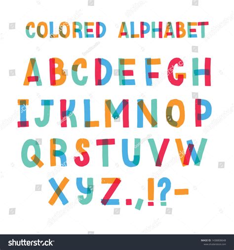 Latin Font Decorative English Alphabet Made Stock Illustration ...