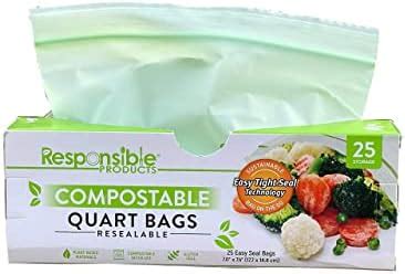 Amazon Pack Biobag Resealable Food Storage Bags Quart