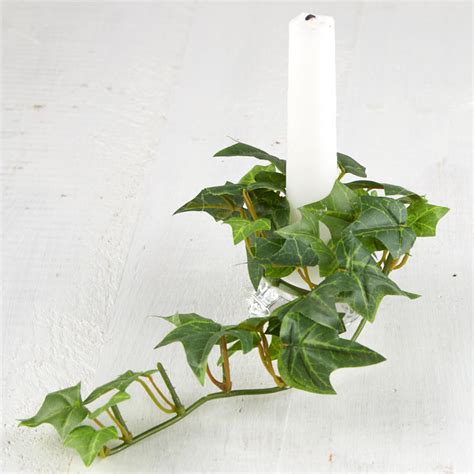 Cascading Artificial Ivy Candle Ring Artificial Greenery Floral