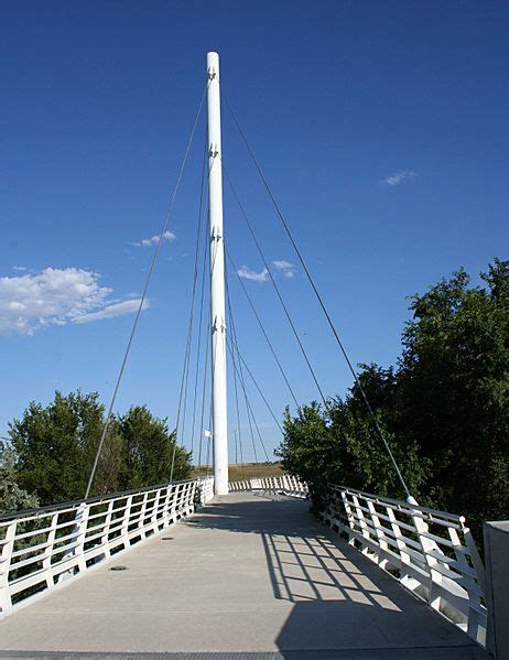 Image Cable Stayed Bridge At Gold Strike Park In Arvada Colorado