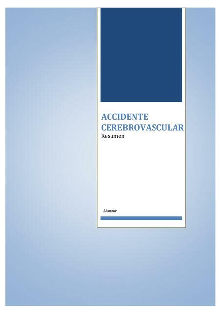 Accidente Cerebrovascular ALONDRA JULISSA BERROCAL SALCEDO UDocz