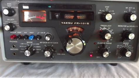 Yaesu Fr 101s Vintage Shortwave Ham Receiver All Mode Youtube