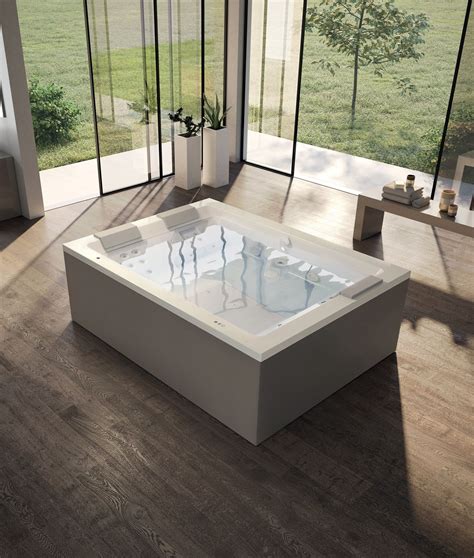 Sharp Extra Hydromassage Freestanding Rectangular Bathtub By Jacuzzi