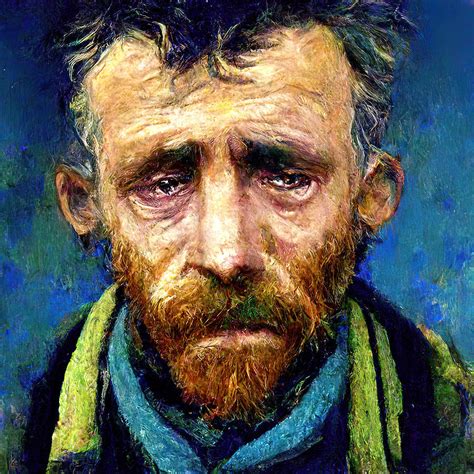 Van Gogh sad portrait 1 Digital Art by Yury Malkov | Pixels