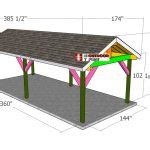 Gable Pavilion Plansdimensions Myoutdoorplans