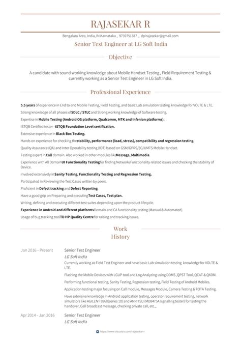 Rajasekar R Resume Mobile Testing Pdf