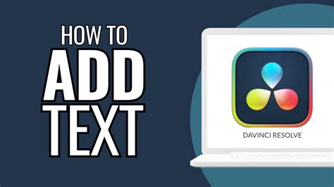 How To Add Text In Davinci Resolve Youtube