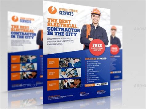 Electrician Flyer Templates | Free & Premium PSD | PNG | EPS Formats