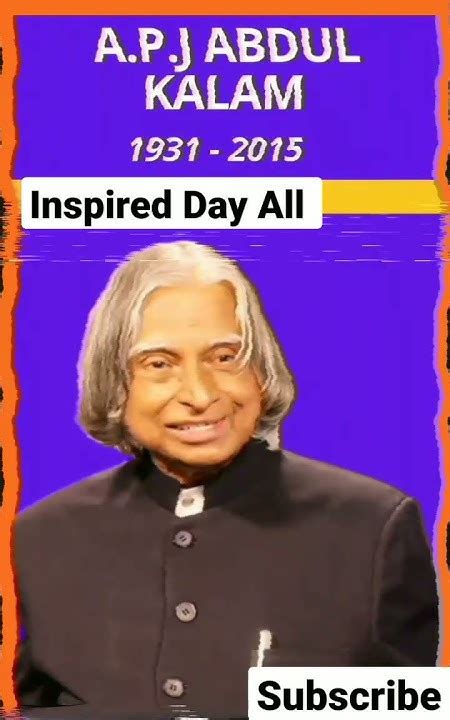 Apj Abdul Kalam Date Of Birth And Deathshortvideo Shortsvideo