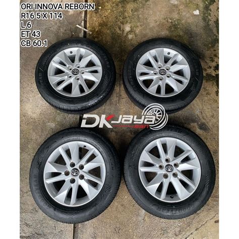 Jual VELG ORI INNOVA REBORN R16 5x114 BAN 205 65 16 Goodyear Super