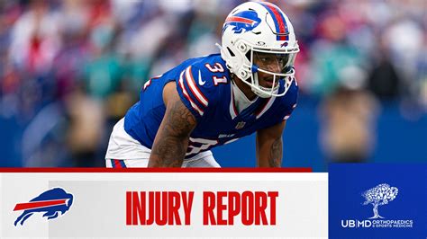 Buffalo Bills Injury Report At Lions Week 15