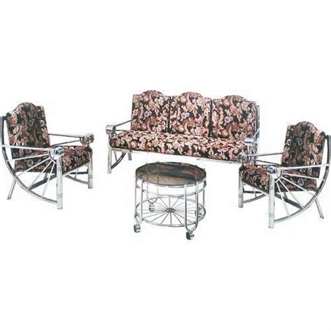 Steel Sofa Set at ₹ 19000/piece | Stainless Steel Furniture in Mumbai | ID: 19716234791