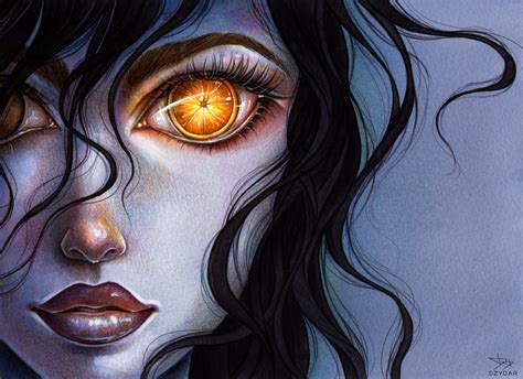 Orange Eye By Dzydar On Deviantart