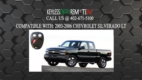 2002 Chevy Silverado Key Fob Battery