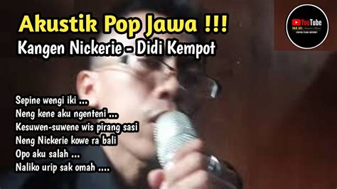 Kangen Nickerie Didi Kempot Akustik Karaoke