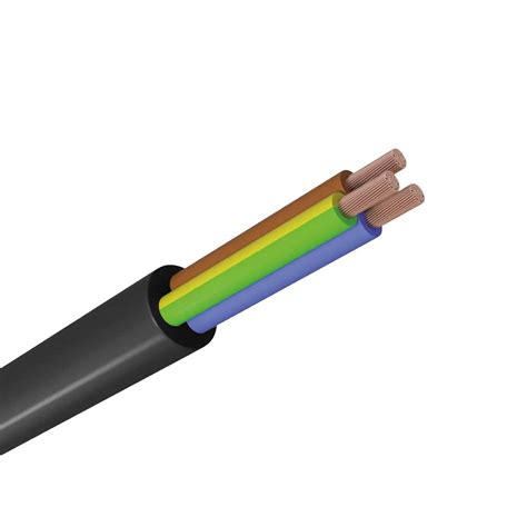 H05VV F PVC Schlauchleitung Netzkabel flexibel schwarz 3G1 0mm²