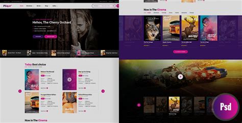 player psd template  omnithemes themeforest