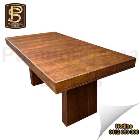 Pyramid Rectangle Teak Table Pamunugama Stores