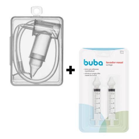 Kit Seringas Lavagem Nasal Buba Aspirador Nasal Infantil Buba Kit