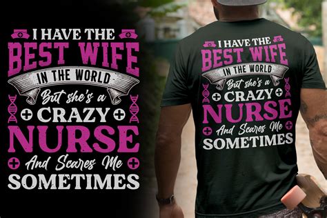 Nurse Wife T Shirt Design Graphic By Eyashin0058 · Creative Fabrica