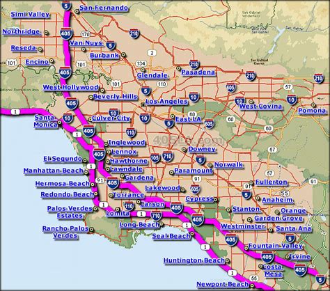 Printable Pacific Coast Highway Map