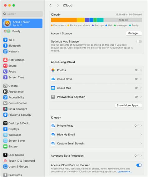How To Manage Your Apple Id Account In System Settings On Mac