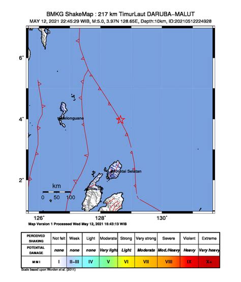 Daruba Morotai Diguncang Gempa Magnitudo