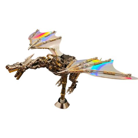 Mechanical Steampunk Wyvern Dragon Diy 3d Metal Puzzle 600cs