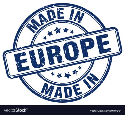 Hergestellt in Europa Lizenzfreies Vektorbild