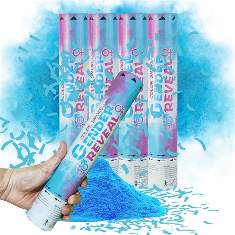 Gender Reveal Confetti Cannons Gender Reveal Cannon Gender Etsy Hot