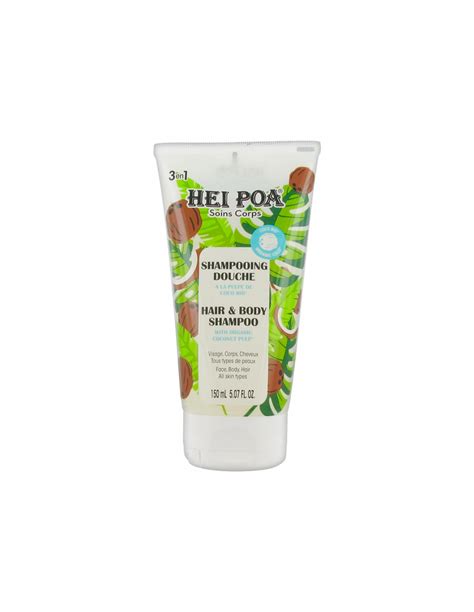 Hei Poa Shampooing Douche Pulpe De Coco Bio Tube 150ml Avis Et Achat