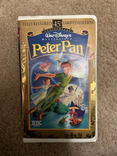 Peter Pan Vhs Th Anniversary Limited Edition Eur