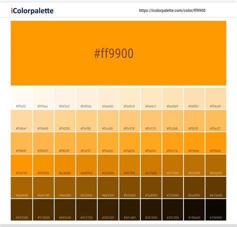 Vitamin C Color Ff9900 Information Hsl Rgb Pantone