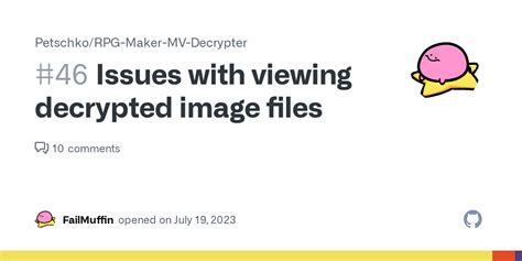 Issues With Viewing Decrypted Image Files Issue 46 Petschko RPG