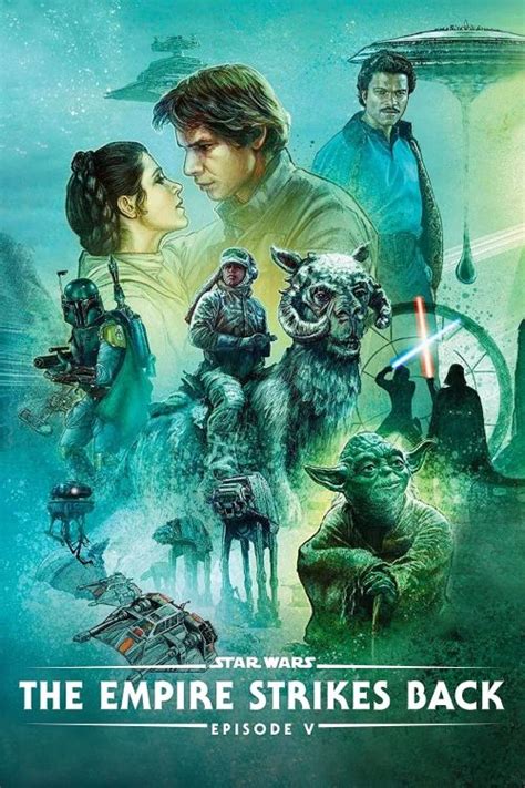 Star Wars The Empire Strikes Back Book Cover With Characters From