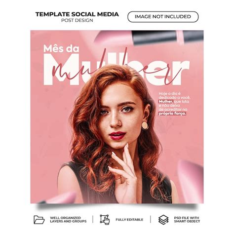 Modelo De Instagram De Feed Do Dia Internacional Da Mulher Psd M Dia