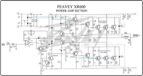 Skema Ampli Peavey Xr C Yohan From Indonesia Amplificador De