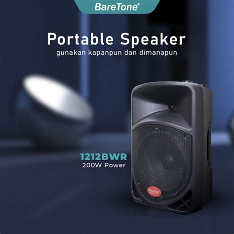 Speaker Portable Baretone Bwr Bwr Ori Lazada Indonesia