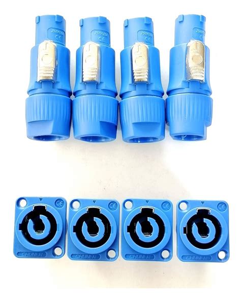 Conector Powercon Piezas Macho Jack Hembra Gen Rico Mercado Libre