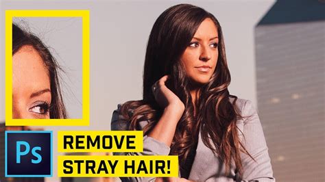 Remove Flyaway Stray Hairs In Photoshop Cc Fast Youtube