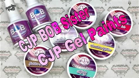 Cjp Nail Mail Bob Sisters Brush On Builder In Lollipop Powder Puff