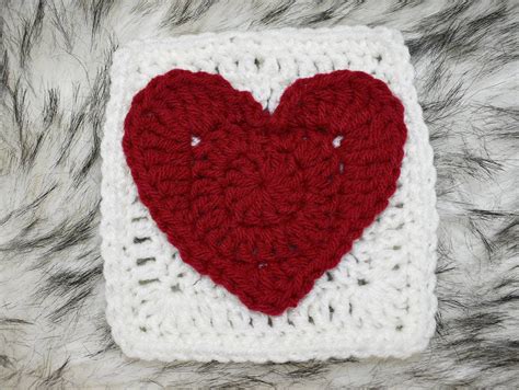 Crochet Heart Granny Square Free Pattern Common Abbreviations Of ...