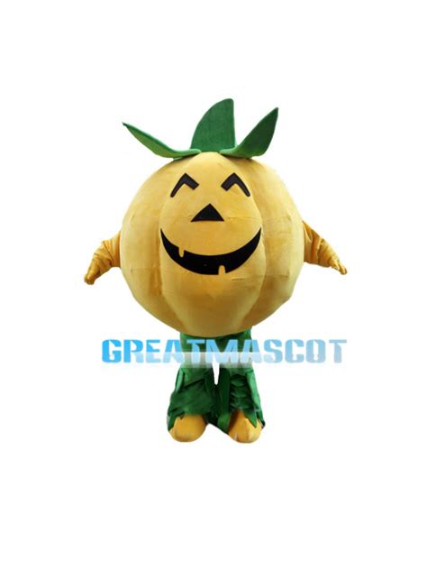 Halloween Smiling Pumpkin Mascot Costume